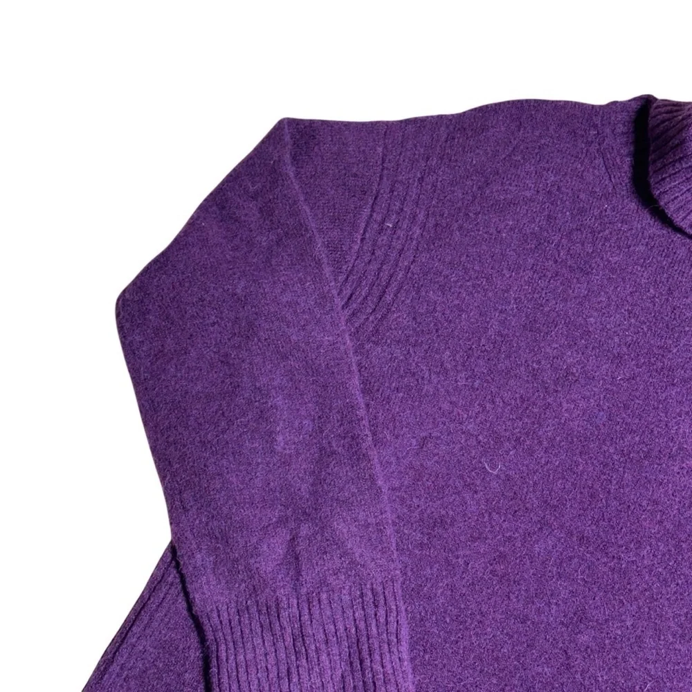 J. Crew Purple Supersoft Yarn Turtleneck Sweater Womens S